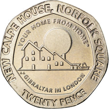 Coin, Gibraltar, 20 Pence, 2018, MS(65-70), Cupro-nickel