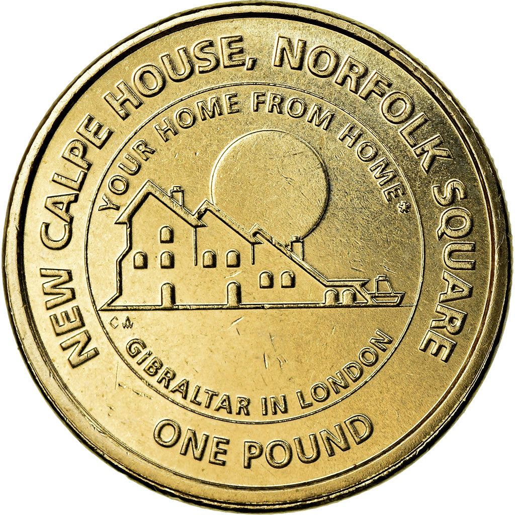 Coin, Gibraltar, Pound, 2018, MS(65-70), Nickel-brass