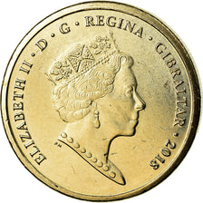 Coin, Gibraltar, Pound, 2018, MS(65-70), Nickel-brass