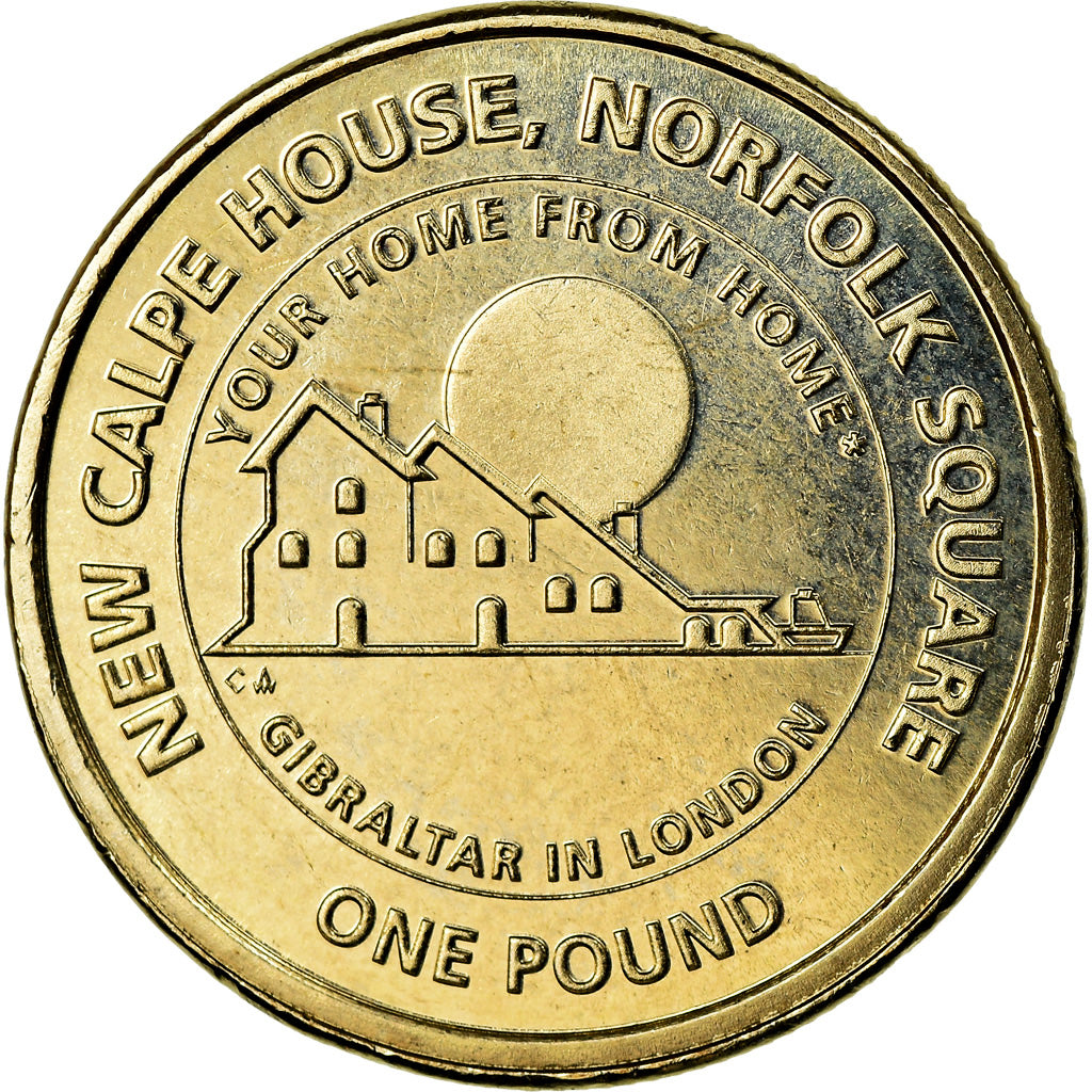Coin, Gibraltar, Pound, 2018, MS(65-70), Nickel-brass