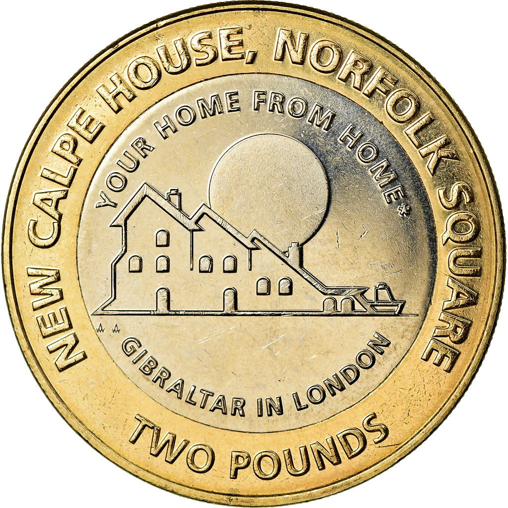 Coin, Gibraltar, 2 Pounds, 2018, MS(65-70), Bi-Metallic