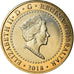 Moneta, Gibraltar, 2 Pounds, 2018, MS(65-70), Bimetaliczny