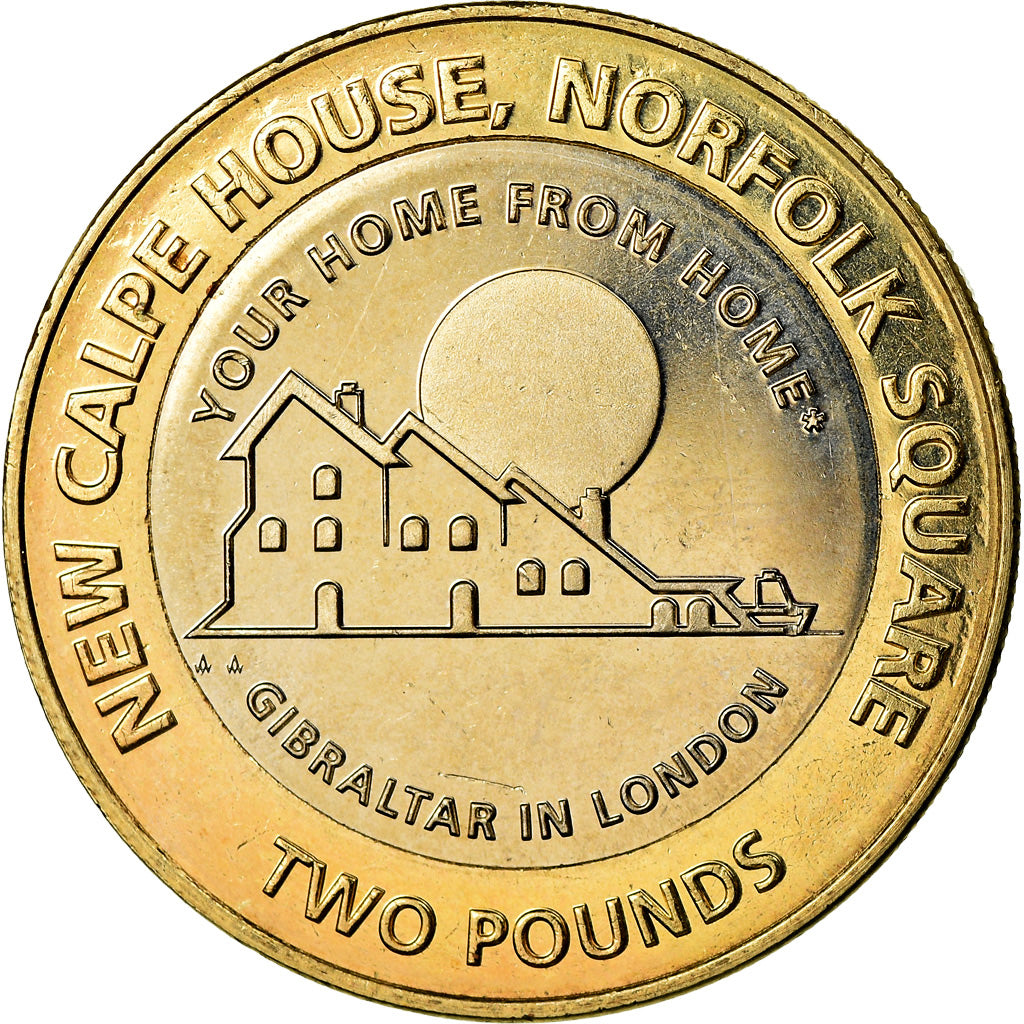 Moneta, Gibraltar, 2 Pounds, 2018, MS(65-70), Bimetaliczny