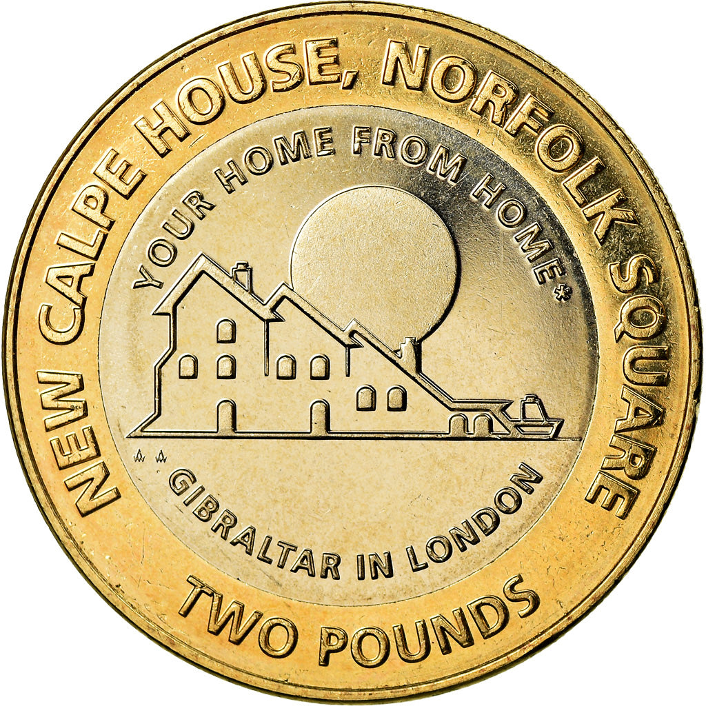 Coin, Gibraltar, 2 Pounds, 2018, MS(65-70), Bi-Metallic