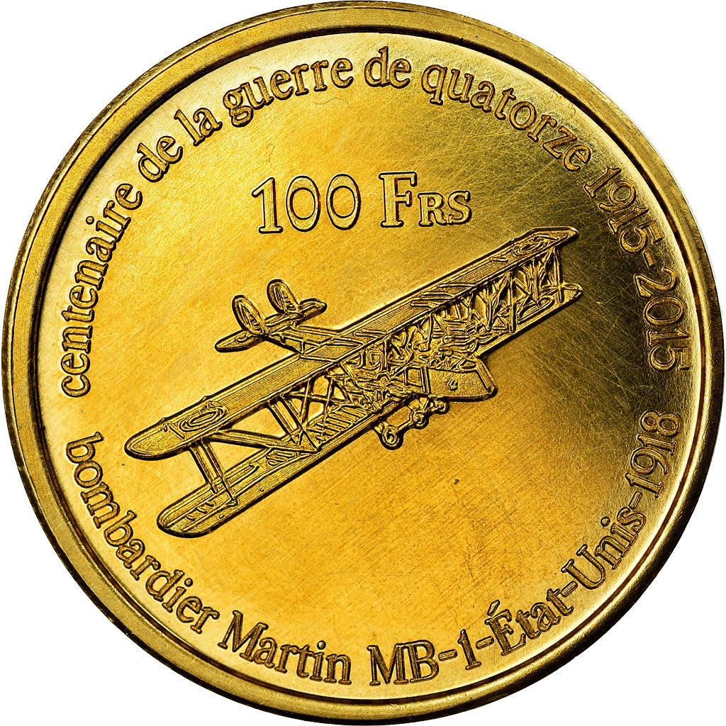 Moeda, França, 100 Francs, 2015, Paris, Bassas da India, MS(63)