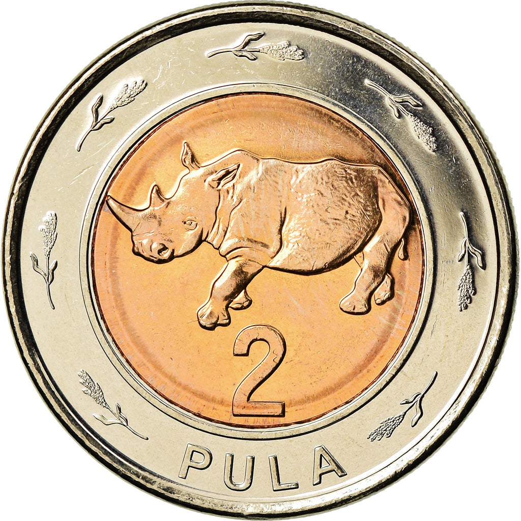 Coin, Botswana, 2 Pula, 2013, British Royal Mint, MS(63), Bi-Metallic