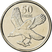 Moneta, Botswana, 50 Thebe, 2013, British Royal Mint, SPL, Acciaio placcato