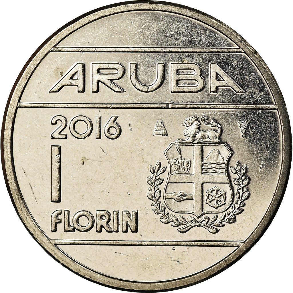 Moneda, Aruba, Florin, 2016, SC, Níquel chapado en acero, KM:56