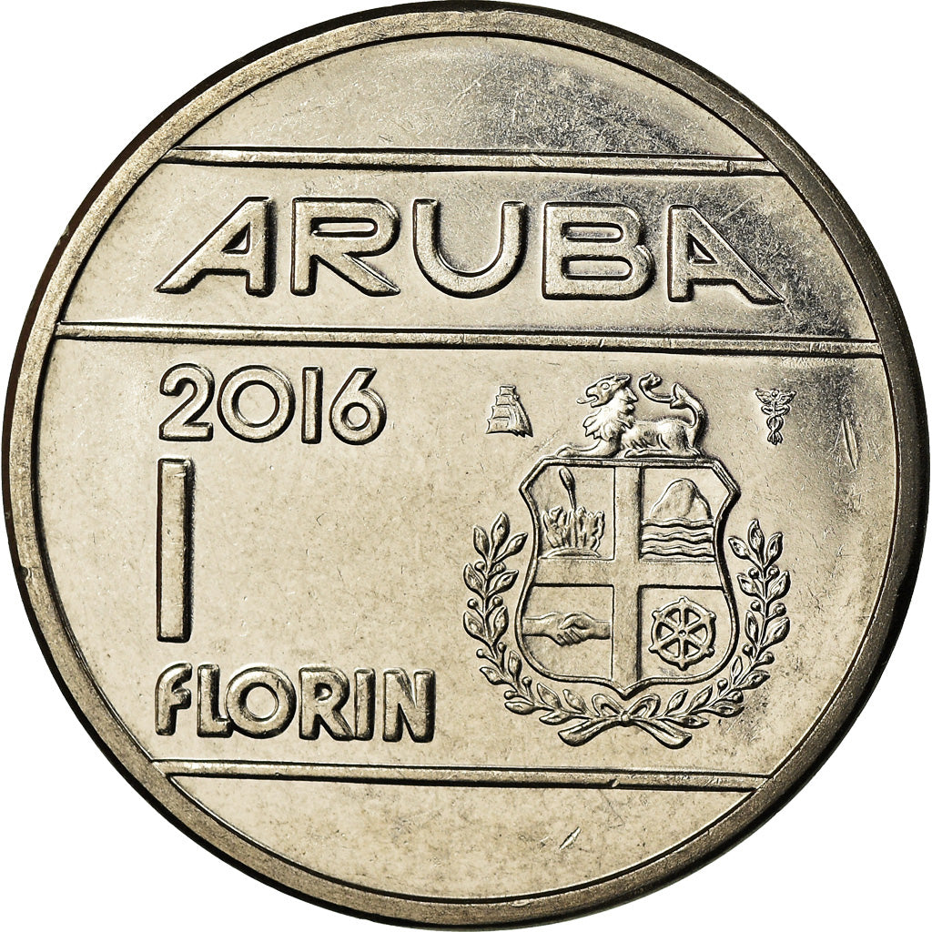 Moneda, Aruba, Florin, 2016, SC, Níquel chapado en acero, KM:56