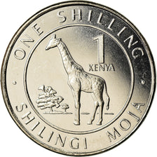 Coin, Kenya, Shilling, 2018, Girafe, MS(63), Nickel plated steel