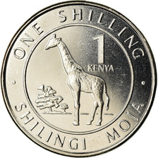 Coin, Kenya, Shilling, 2018, Girafe, MS(63), Nickel plated steel