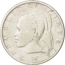 Liberia, 25 Cents, 1961, EF(40-45), Silver, KM:16