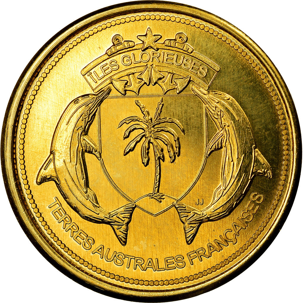 Coin, France, 100 Francs, 2015, Paris, Iles Glorieuses, MS(63), Bronze-Aluminium