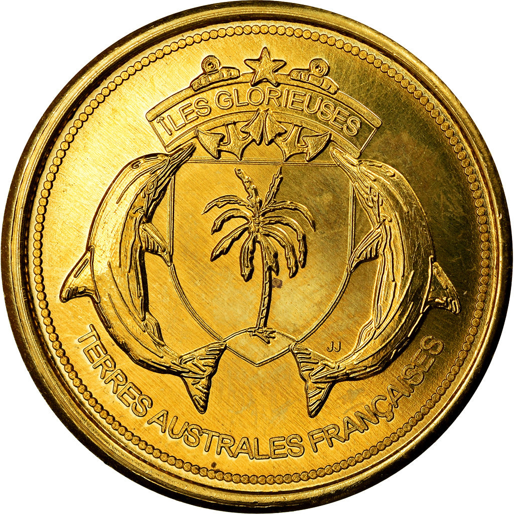 Coin, France, 100 Francs, 2015, Paris, Iles Glorieuses, MS(63), Bronze-Aluminium