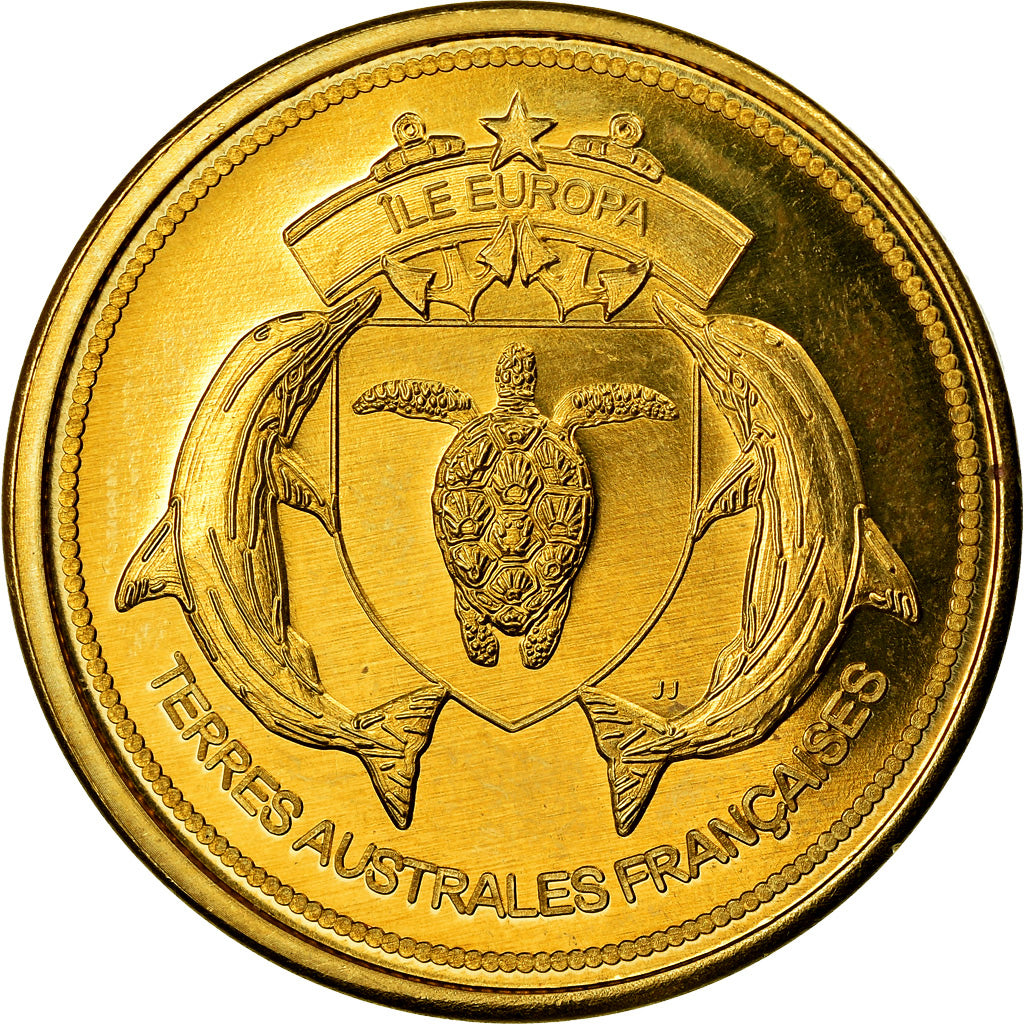 Coin, France, 100 Francs, 2015, Paris, Ile Europa, MS(63), Bronze-Aluminium