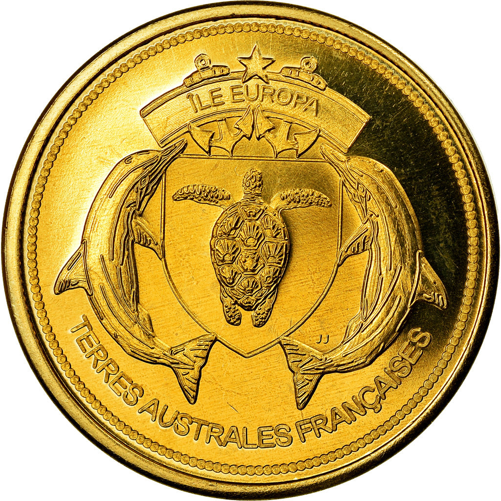 Coin, France, 100 Francs, 2015, Paris, Ile Europa, MS(63), Bronze-Aluminium