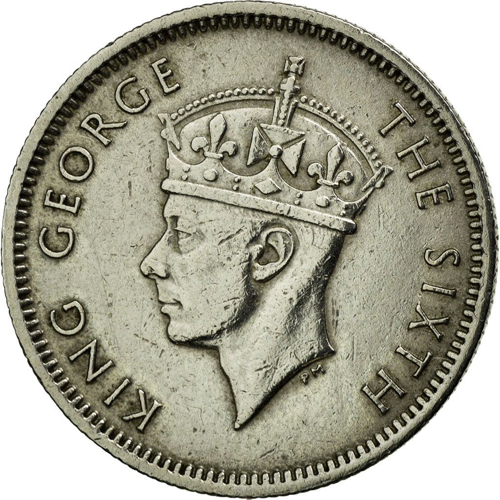 Coin, MALAYA, 10 Cents, 1950, AU(50-53), Copper-nickel, KM:8