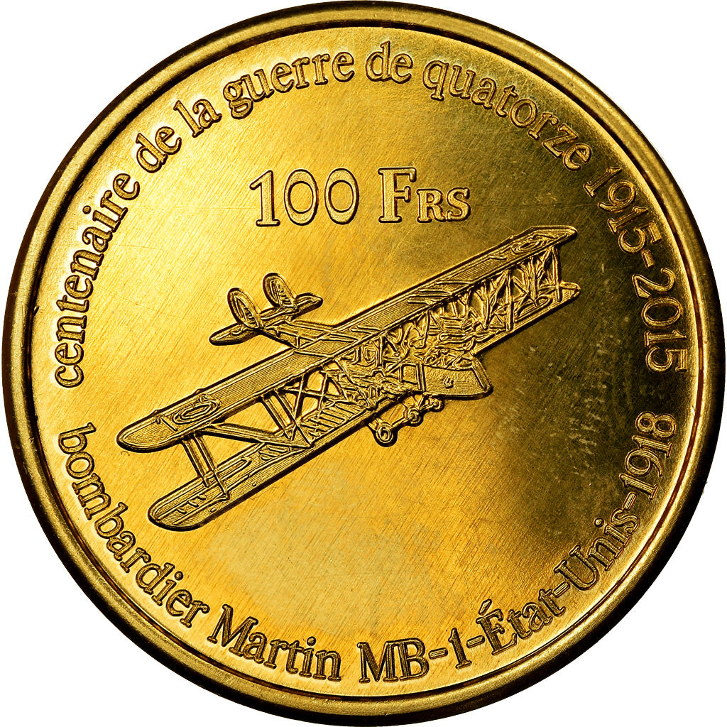 Coin, France, 100 Francs, 2015, Paris, Ile Juan Da Nova, MS(63)