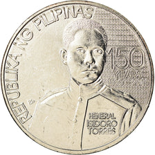 Moneta, Filippine, Piso, 2016, Isodoro Torres, SPL, Acciaio placcato nichel