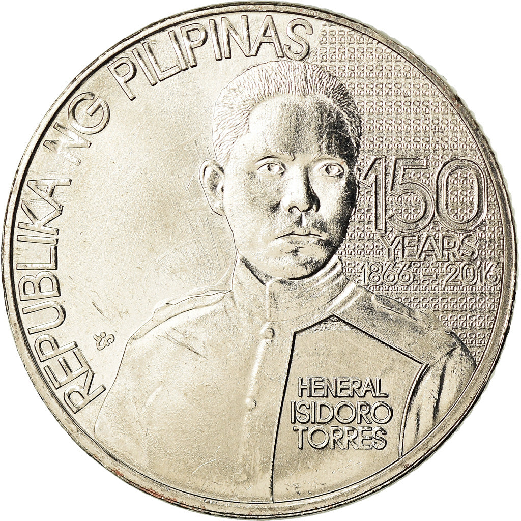 Münze, Philippinen, Piso, 2016, Isodoro Torres, UNZ, Nickel plated steel