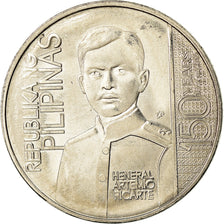 Coin, Philippines, Piso, 2016, Artemio Ricarte, MS(63), Nickel plated steel