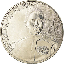 Coin, Philippines, Piso, 2016, Artemio Ricarte, MS(63), Nickel plated steel