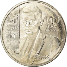 Coin, Philippines, Piso, 2016, Horacio de la Costa, MS(63), Nickel plated steel