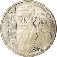 Coin, Philippines, Piso, 2016, Horacio de la Costa, MS(63), Nickel plated steel