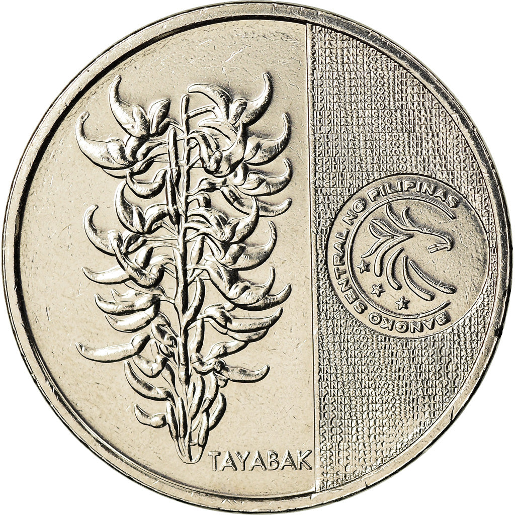 Coin, Philippines, 5 Piso, 2018, Andres Bonifacio, MS(63), Nickel plated steel