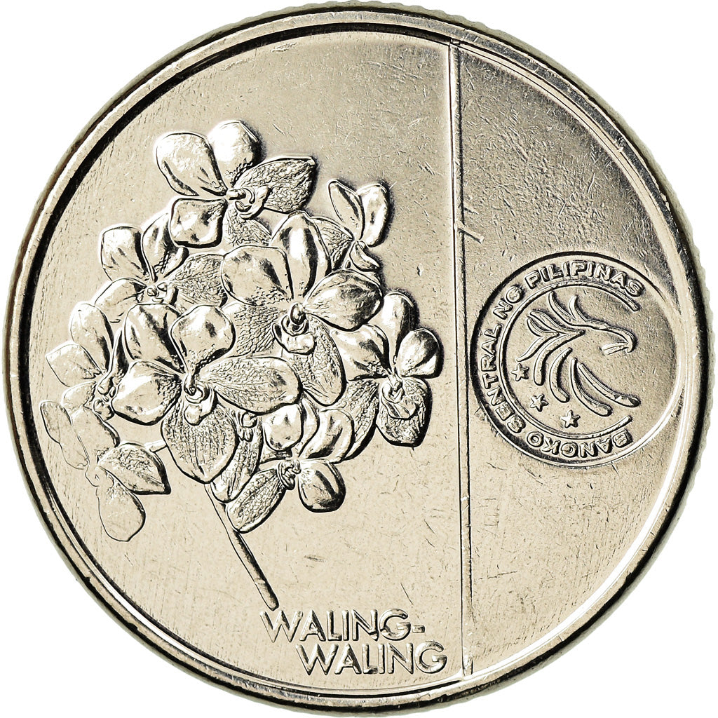 Coin, Philippines, Piso, 2018, José Rizal, MS(63), Nickel plated steel