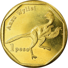 Coin, Netherlands Antilles, Peso, 2019, Dinosaures - Anzu, MS(63), Bronze