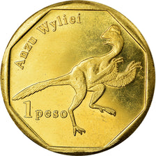 Coin, Netherlands Antilles, Peso, 2019, Dinosaures - Anzu, MS(63), Bronze