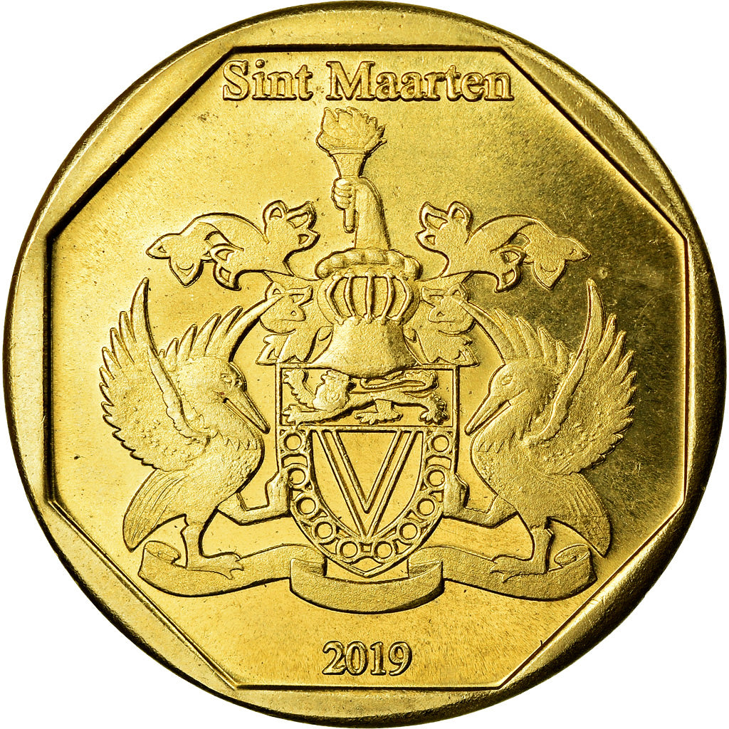 Coin, Netherlands Antilles, Peso, 2019, Dinosaures - Anzu, MS(63), Bronze