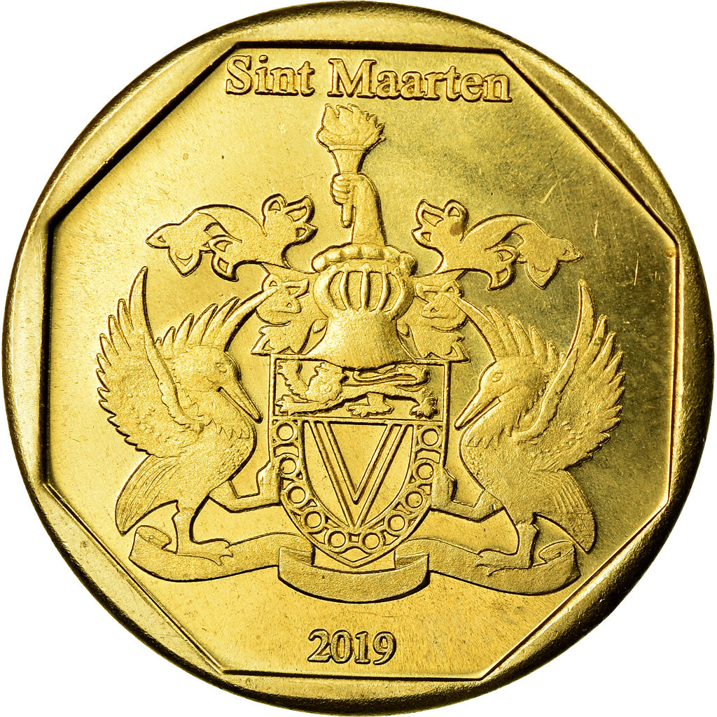 Coin, Netherlands Antilles, Peso, 2019, Dinosaures - Stegosaurus, MS(63), Bronze