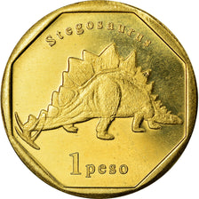 Coin, Netherlands Antilles, Peso, 2019, Dinosaures - Stegosaurus, MS(63), Bronze