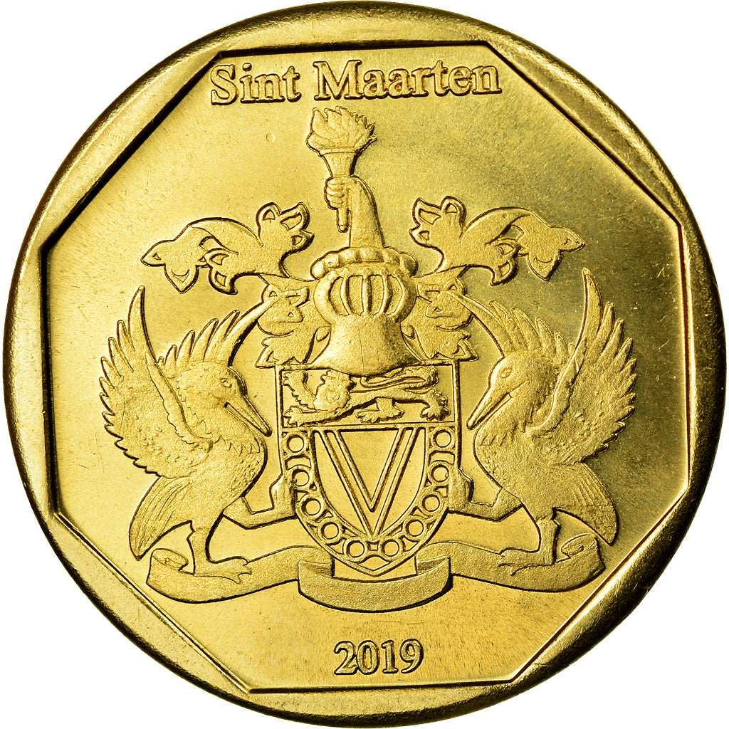 Coin, Netherlands Antilles, Peso, 2019, Dinosaures - Stegosaurus, MS(63), Bronze