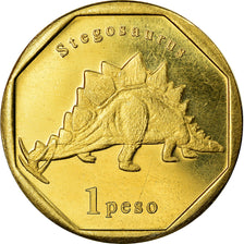 Coin, Netherlands Antilles, Peso, 2019, Dinosaures - Stegosaurus, MS(63), Bronze
