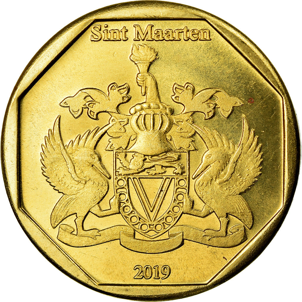 Coin, Netherlands Antilles, Peso, 2019, Dinosaures - Stegosaurus, MS(63), Bronze