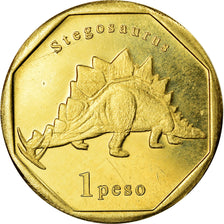 Coin, Netherlands Antilles, Peso, 2019, Dinosaures - Stegosaurus, MS(63), Bronze