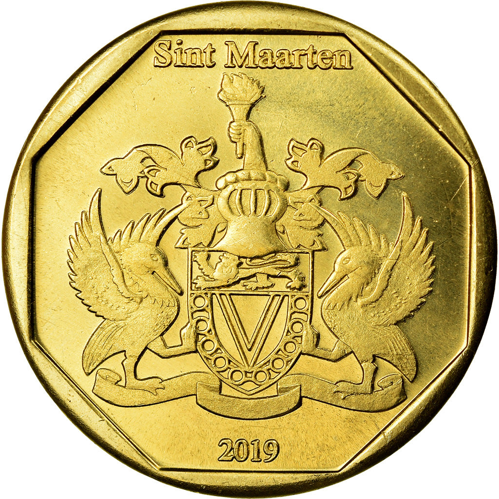 Coin, Netherlands Antilles, Peso, 2019, Dinosaures - Stegosaurus, MS(63), Bronze