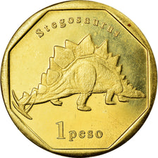 Coin, Netherlands Antilles, Peso, 2019, Dinosaures - Stegosaurus, MS(63), Bronze