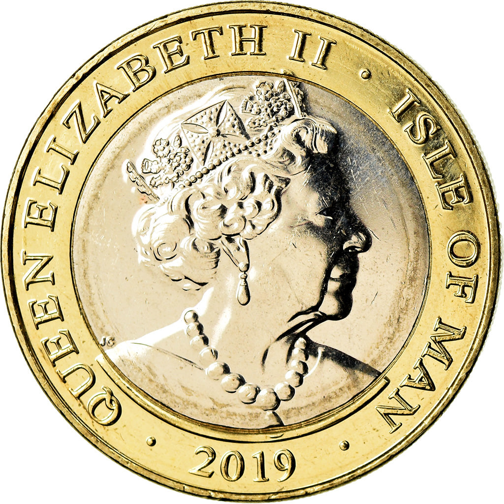 Coin, Isle of Man, 2 Pounds, 2019, Pobjoy Mint, D-Day - George VI, MS(63)