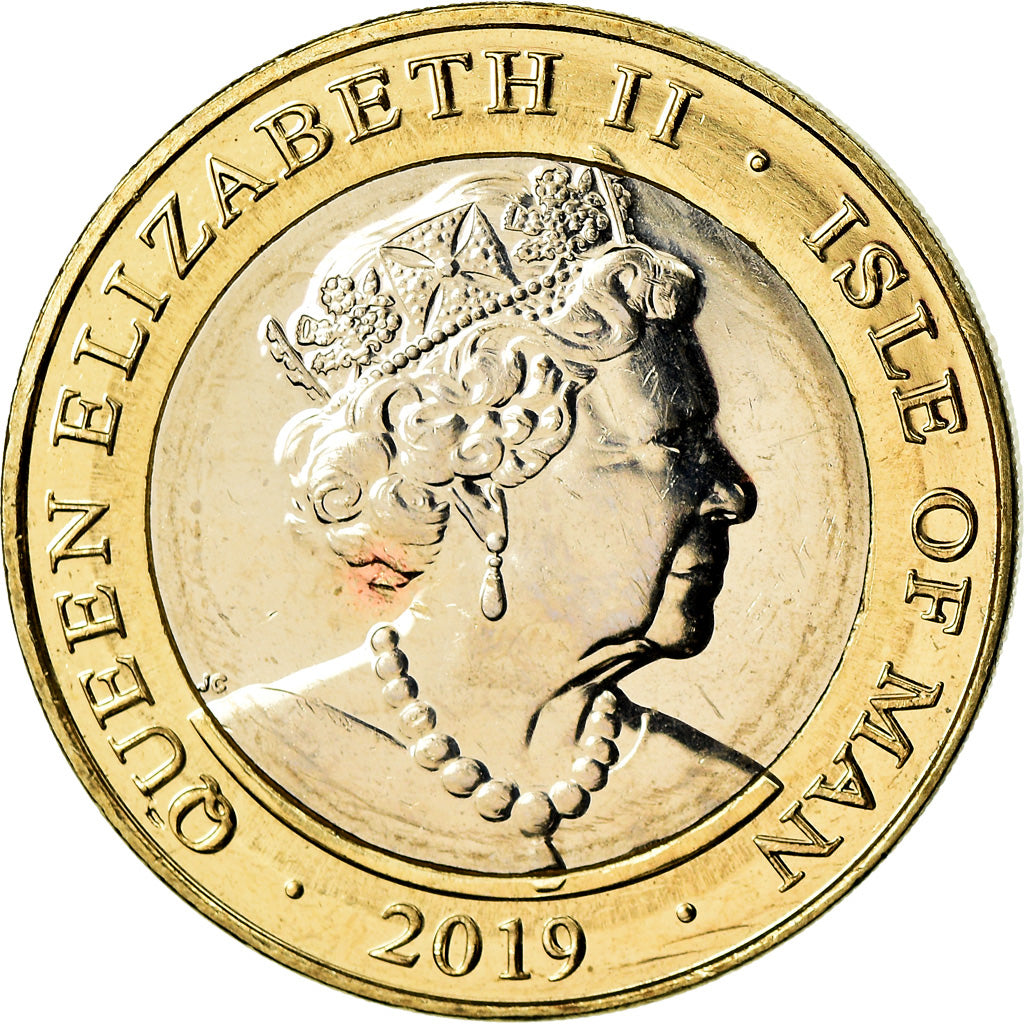 Coin, Isle of Man, 2 Pounds, 2019, Pobjoy Mint, D-Day - George VI, MS(63)