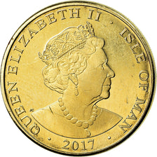 Coin, Isle of Man, Pound, 2017, Pobjoy Mint, MS(63), Nickel-brass