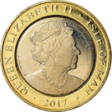 Coin, Isle of Man, 2 Pounds, 2017, Pobjoy Mint, MS(63), Bi-Metallic