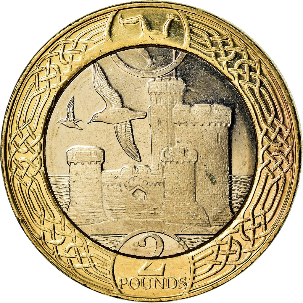 Coin, Isle of Man, 2 Pounds, 2017, Pobjoy Mint, MS(63), Bi-Metallic