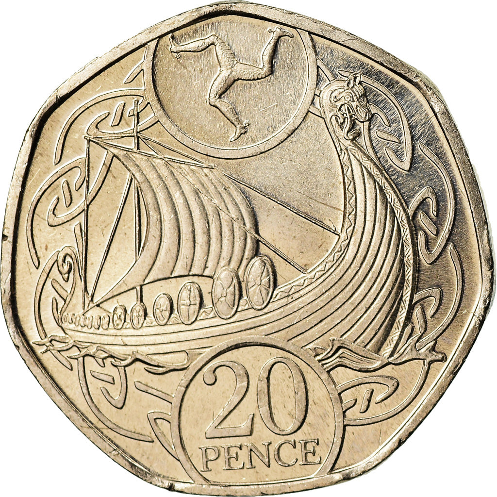 Coin, Isle of Man, 20 Pence, 2017, Pobjoy Mint, MS(63), Cupro-nickel