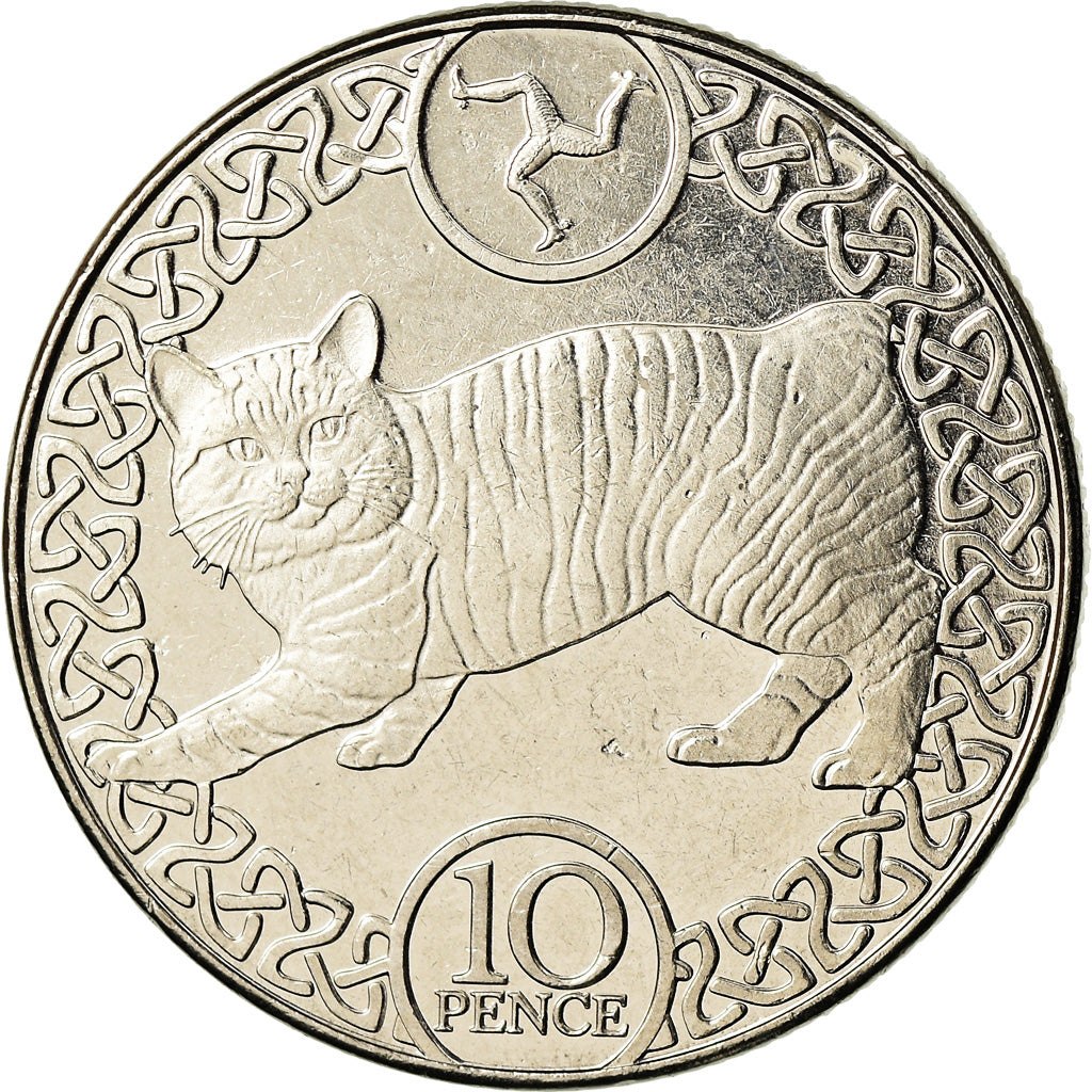 Coin, Isle of Man, 10 Pence, 2017, Pobjoy Mint, MS(63), Nickel plated steel