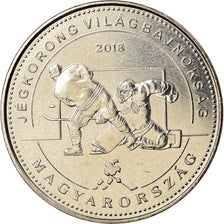 Coin, Hungary, 50 Forint, 2018, Budapest, Championnat du Monde de Hockey sur
