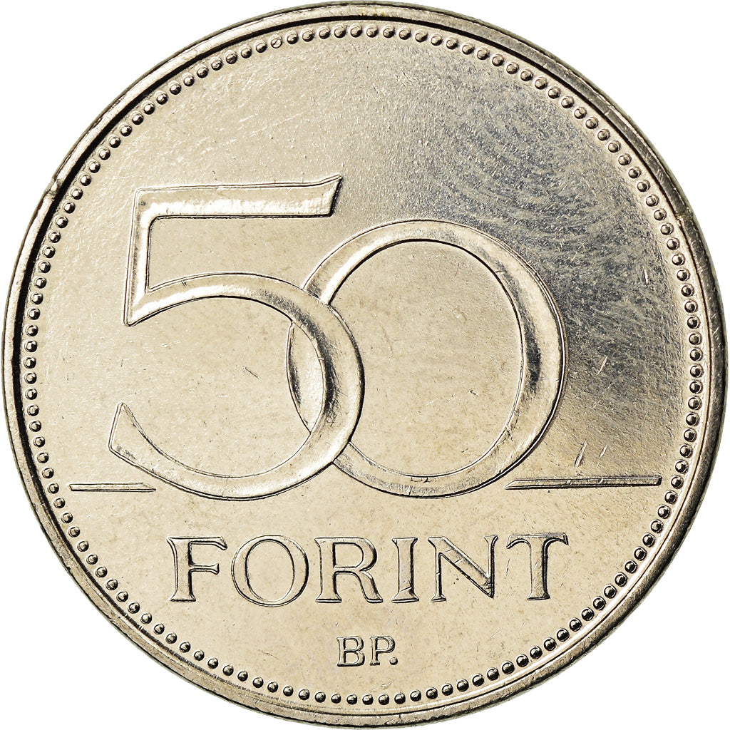 Monnaie, Hongrie, 50 Forint, 2018, Budapest, Championnat du Monde de Hockey sur